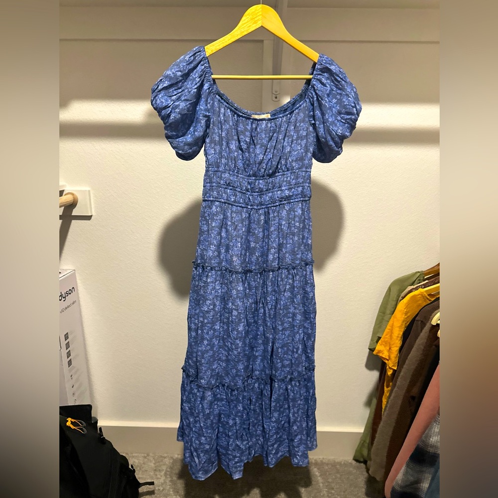 Altar’d State Floral Blue Dress